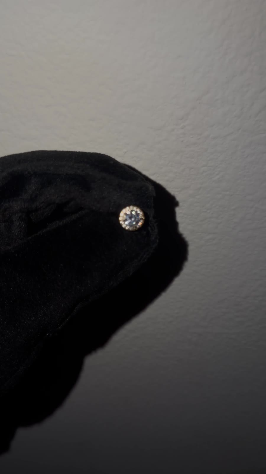 FI VVS lab-created moissanite halo stud earrings in 925 sterling silver — Tier 0 stock piece