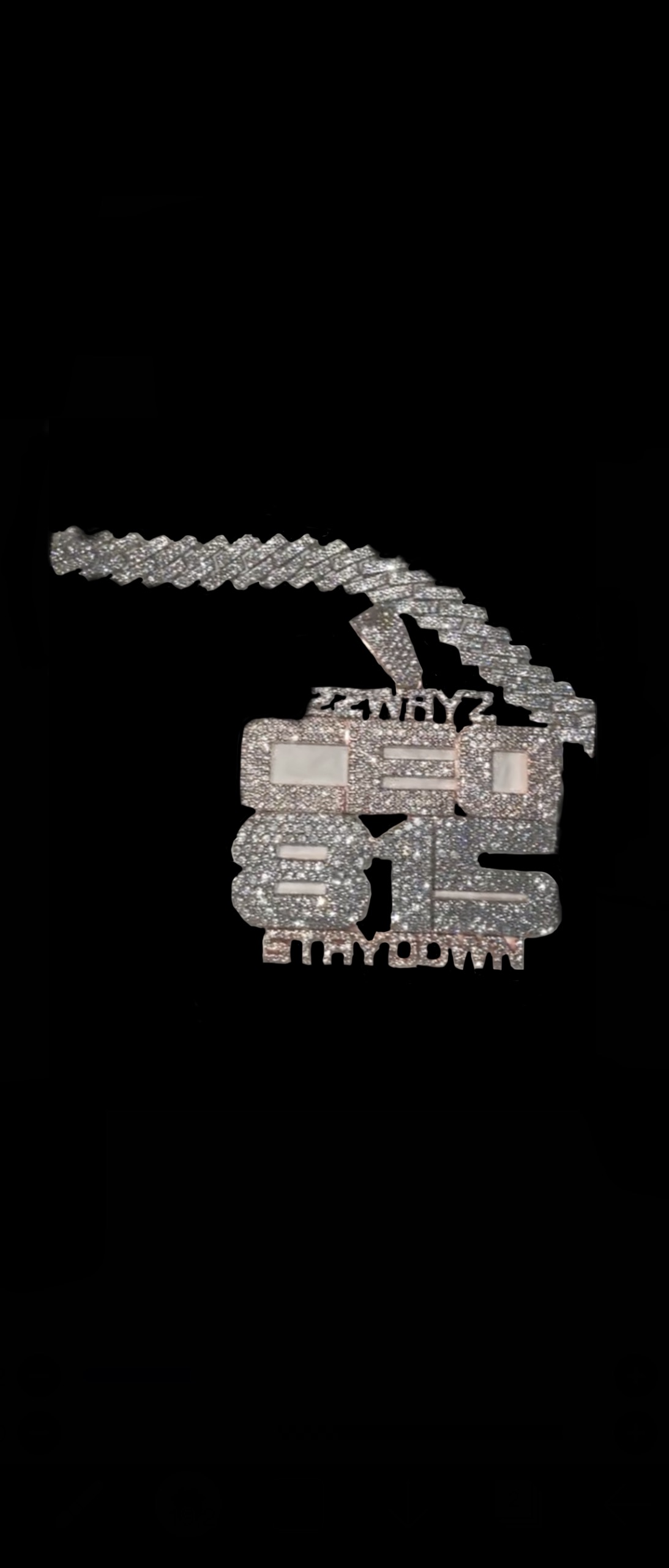 FI VVS custom two-tone gold pendant with natural diamond center stone — bespoke piece